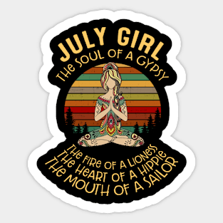 namaste july girl Sticker